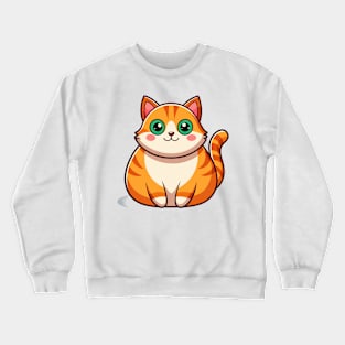 Cute ginger cat body Crewneck Sweatshirt